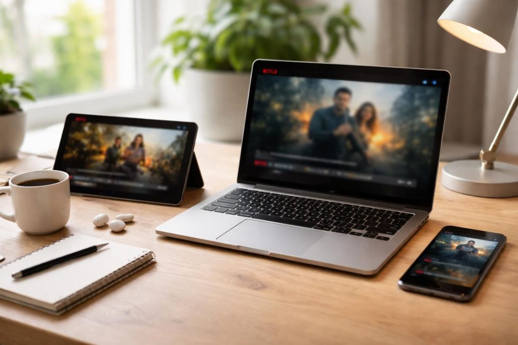 découvrez comment regarder netflix sur votre pc, tablette et téléphone avec nos astuces pratiques pour profiter de vos films et séries préférés partout.