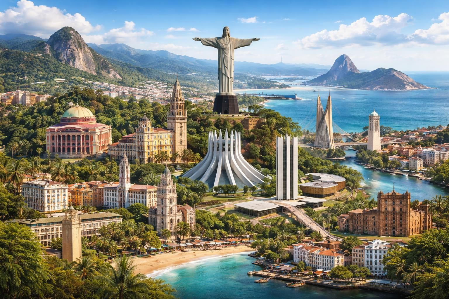 Top 20 des plus beaux monuments du BrésilClassement 2026